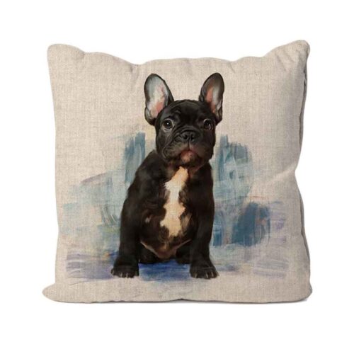French Bulldog Linen Cushion