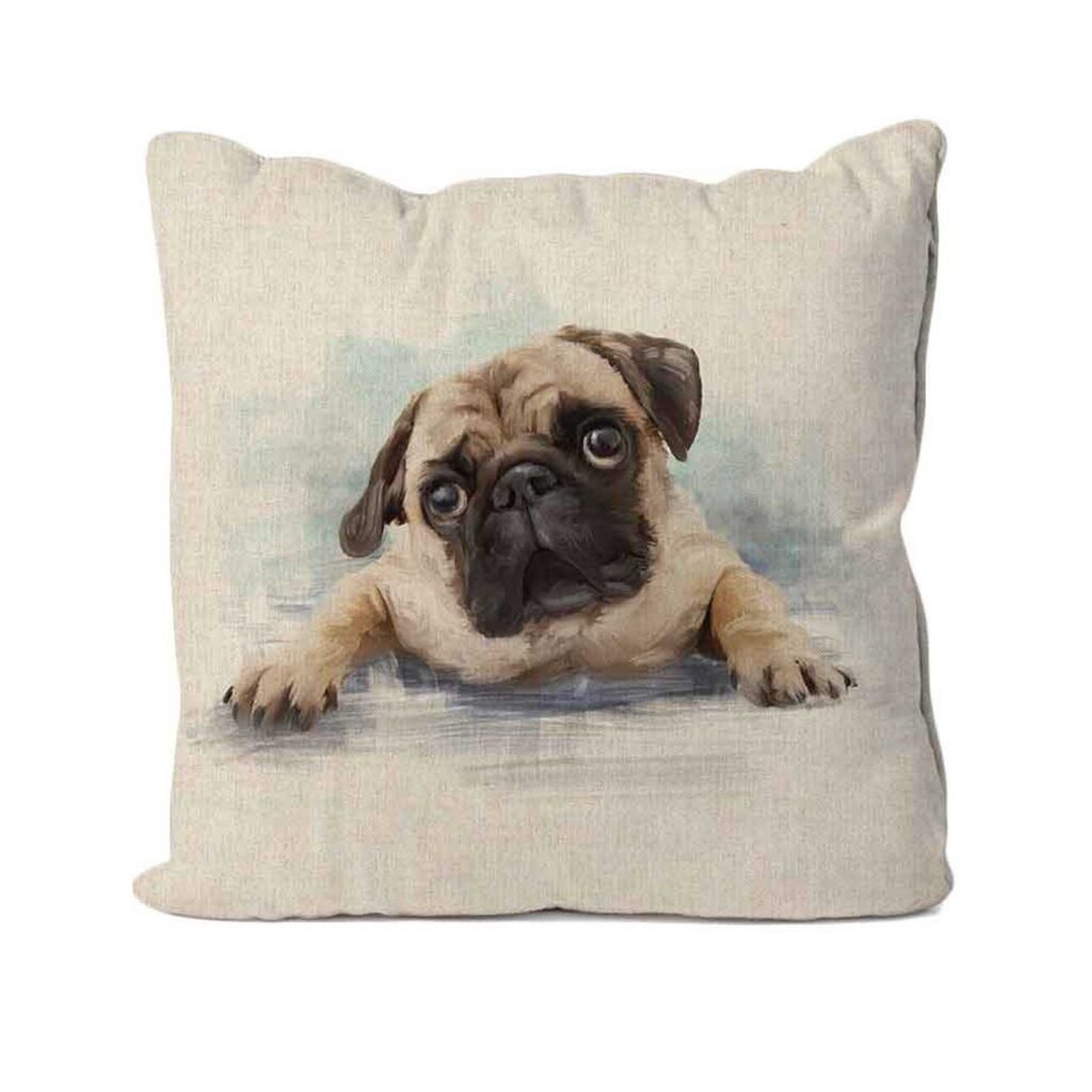 Pug Dog Design Cushion