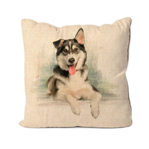 Husky Dog Linen Cushion