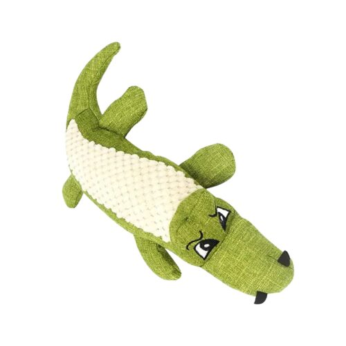 Crocodile Dog Toy Green