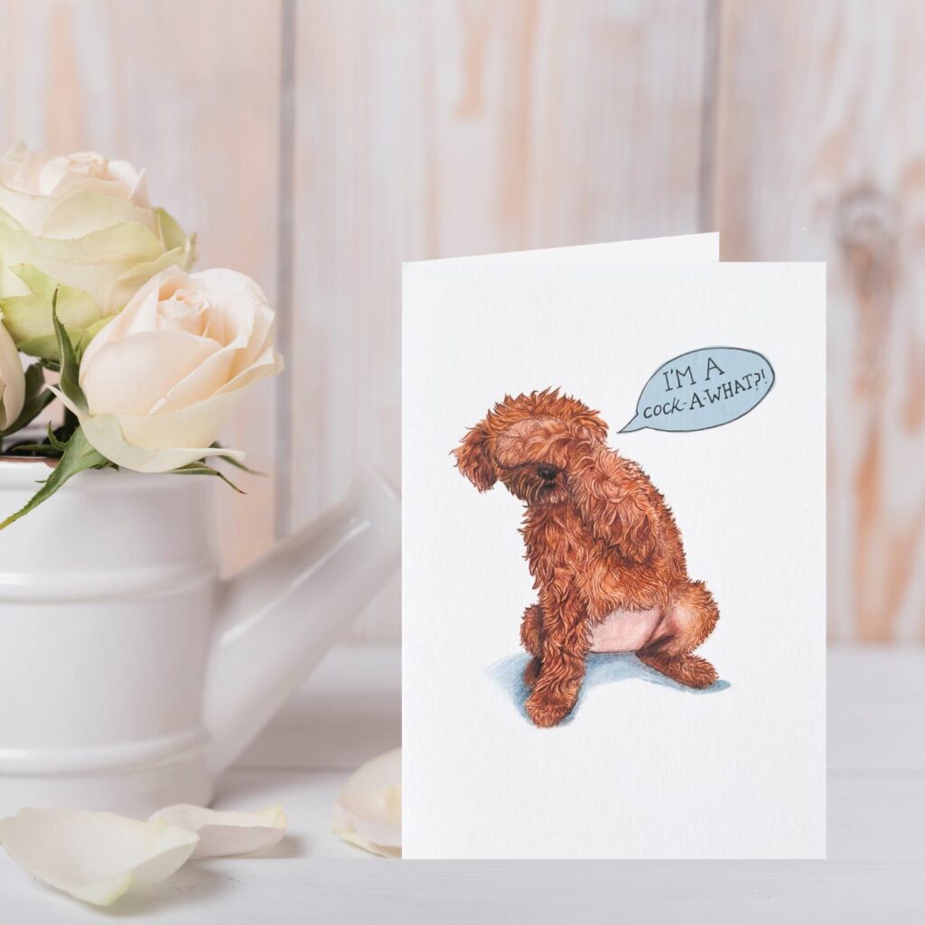 Cockapoo Design Blank Card