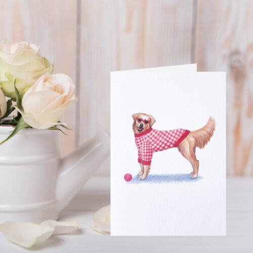 Golden Retriever Blank Card