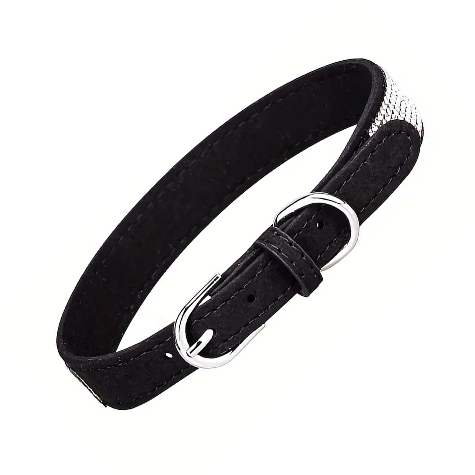Rhinestone Dog Collar Black