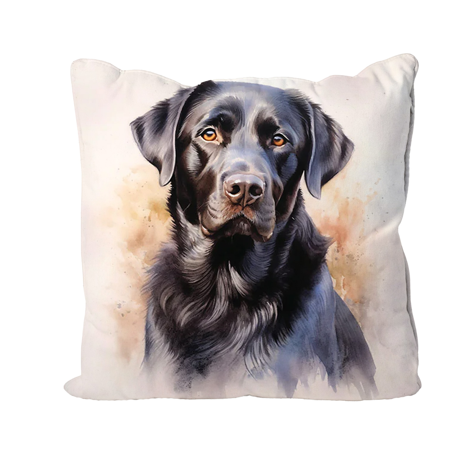 Black Labrador Cotton Cushion