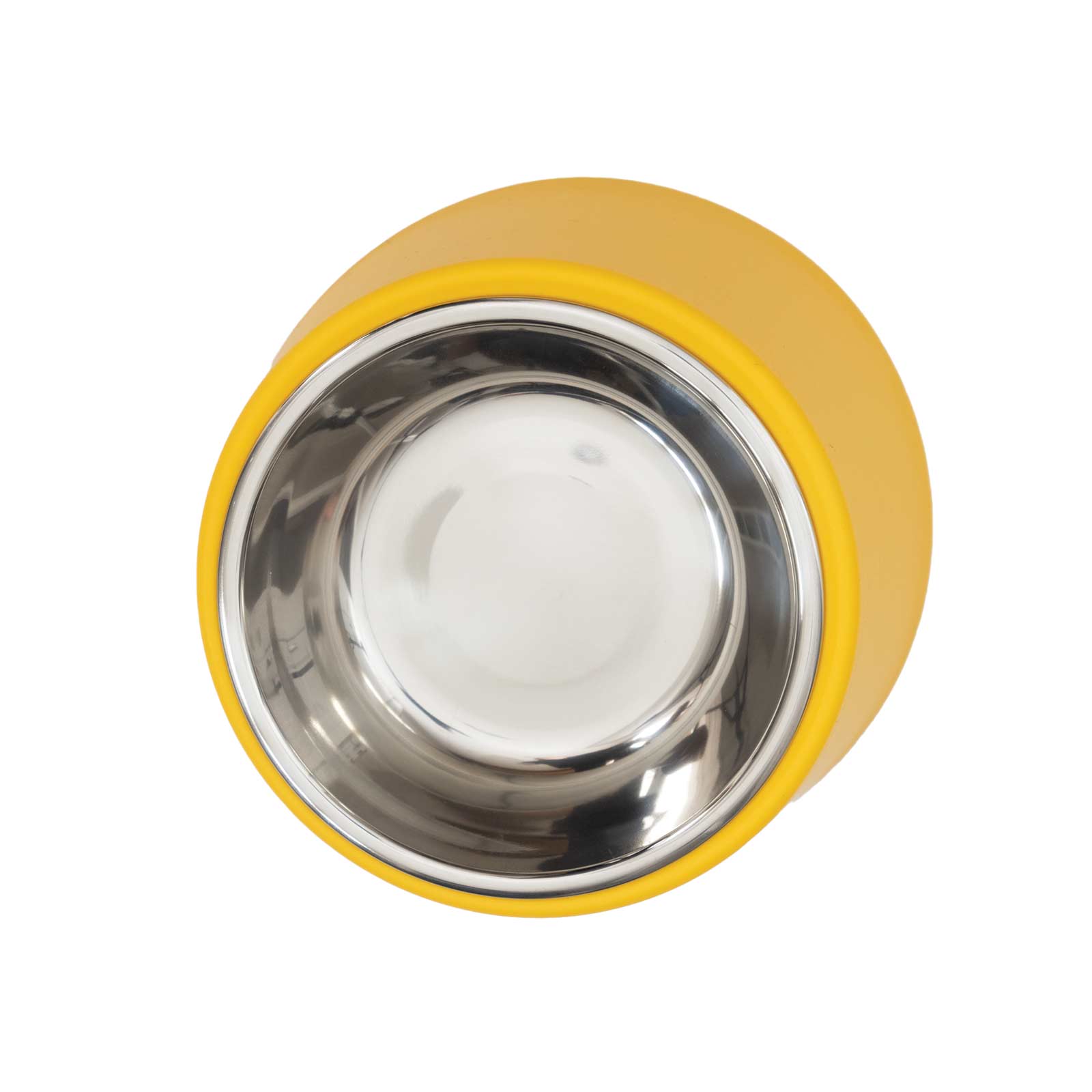 Yellow Raised Dog Bowl