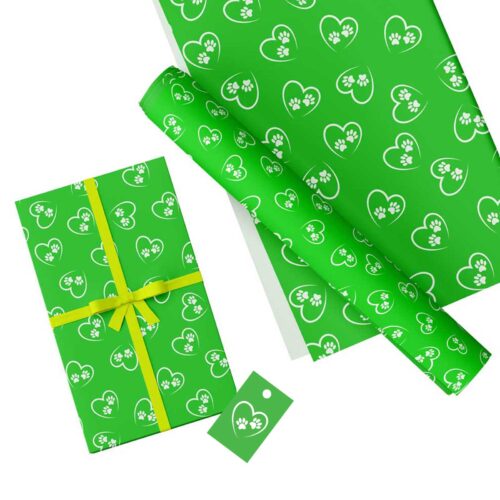 Dog Hearts Gift Wrap