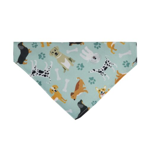 Dog Bandana Cartoon Blue