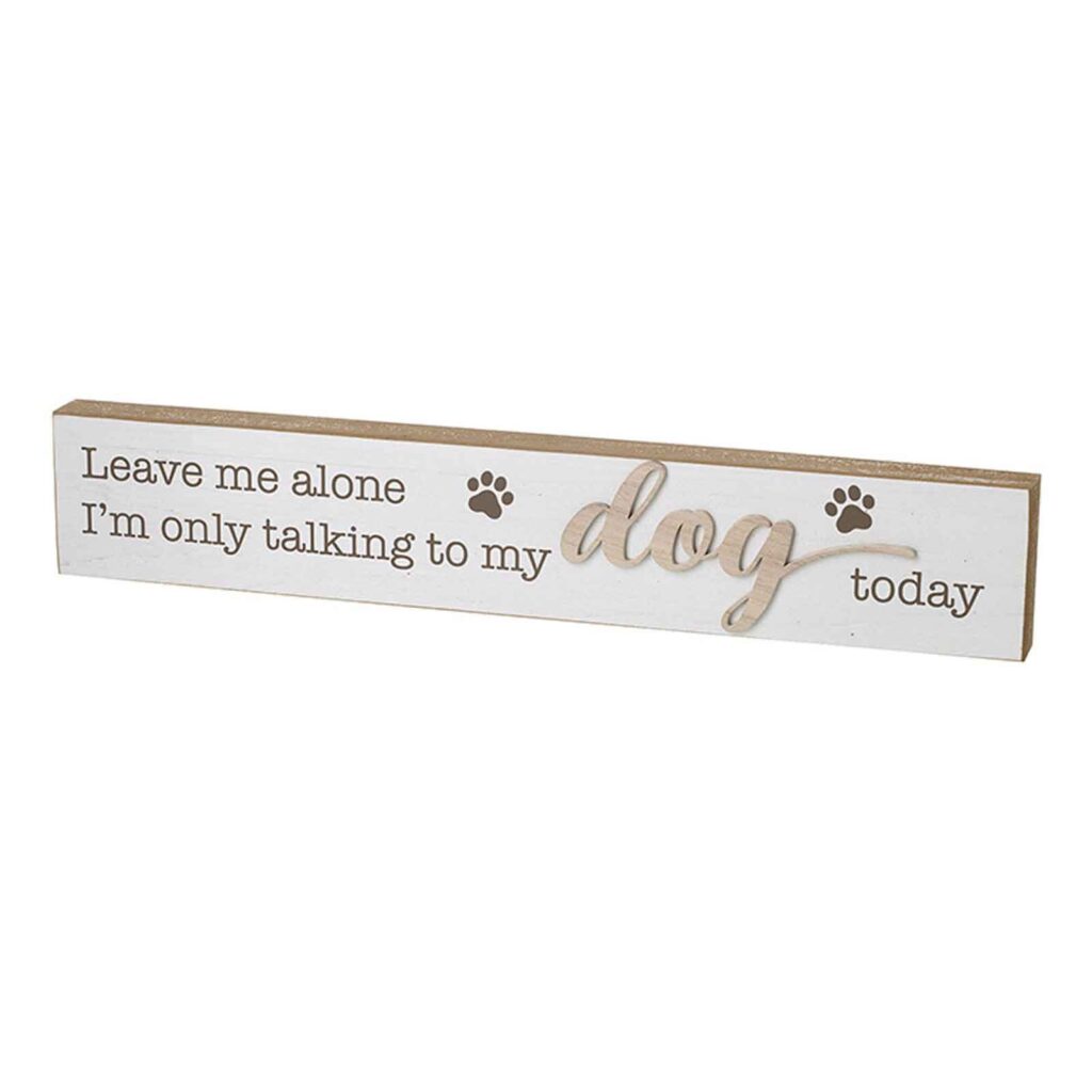 Dog Lovers Wooden Plaque