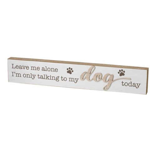 Dog Lovers Wooden Plaque