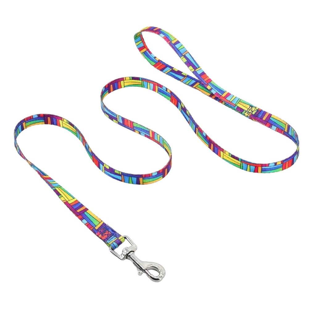 Dog Lead Multicoloured Geometric