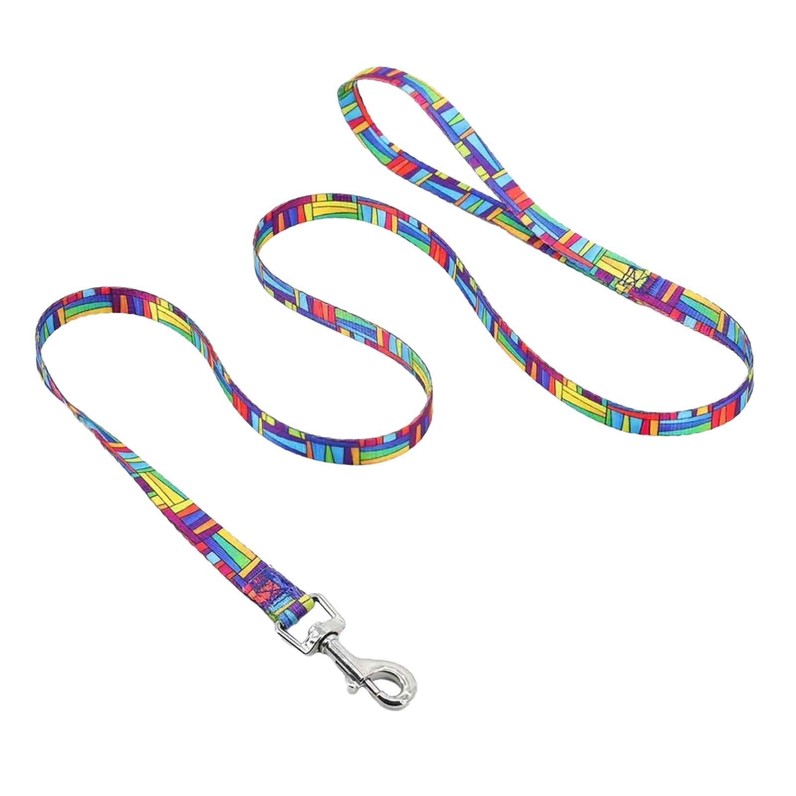 Dog Lead Multicoloured Geometric