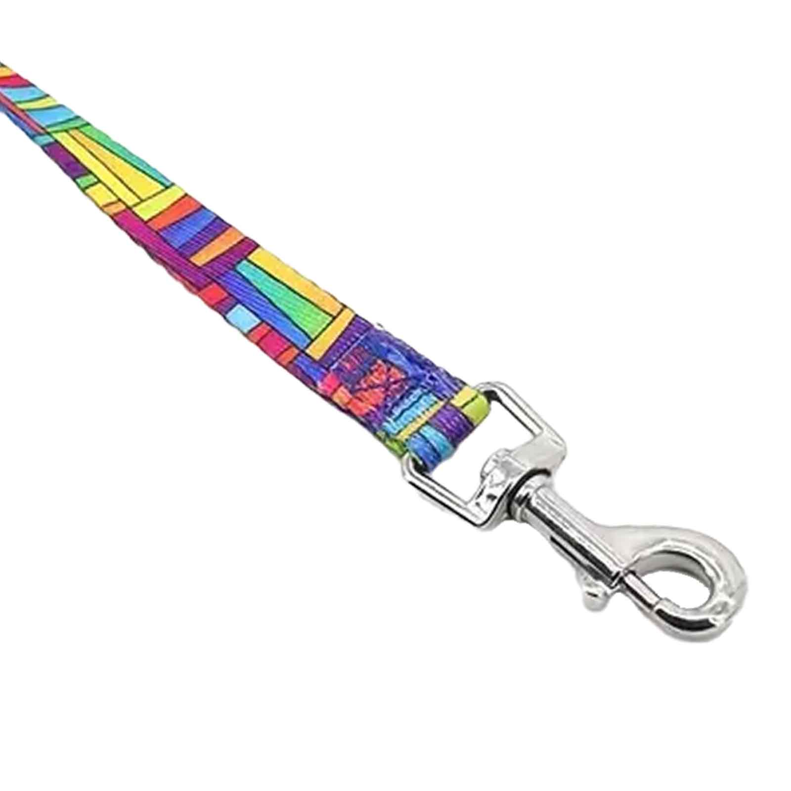Dog Lead Multicoloured Geometric