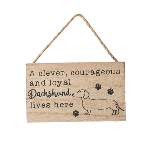 Dachshund Paw Print Sign