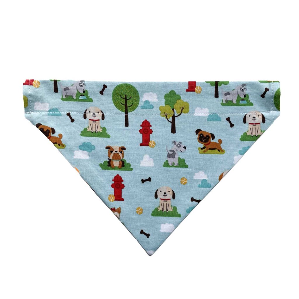 Dog Bandana Green Trees
