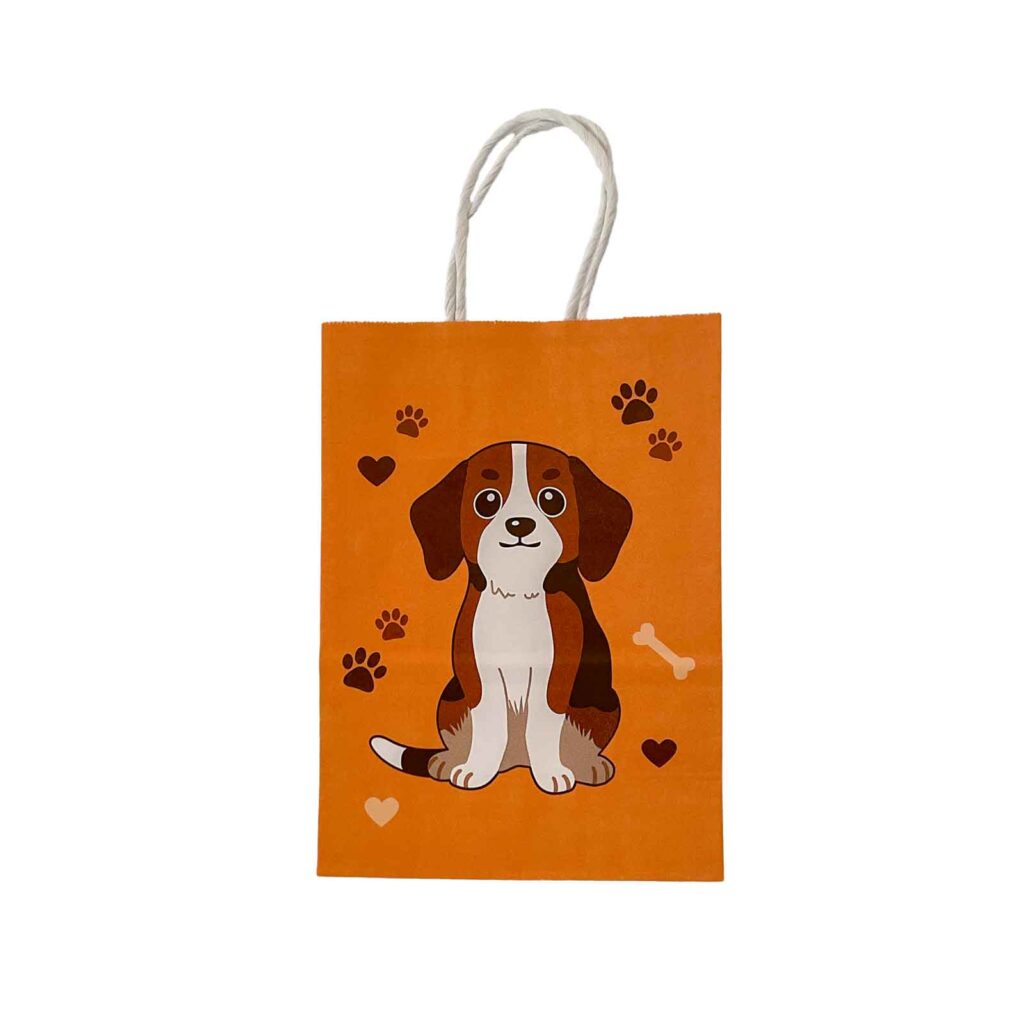 Gift Bag Spaniel Hearts