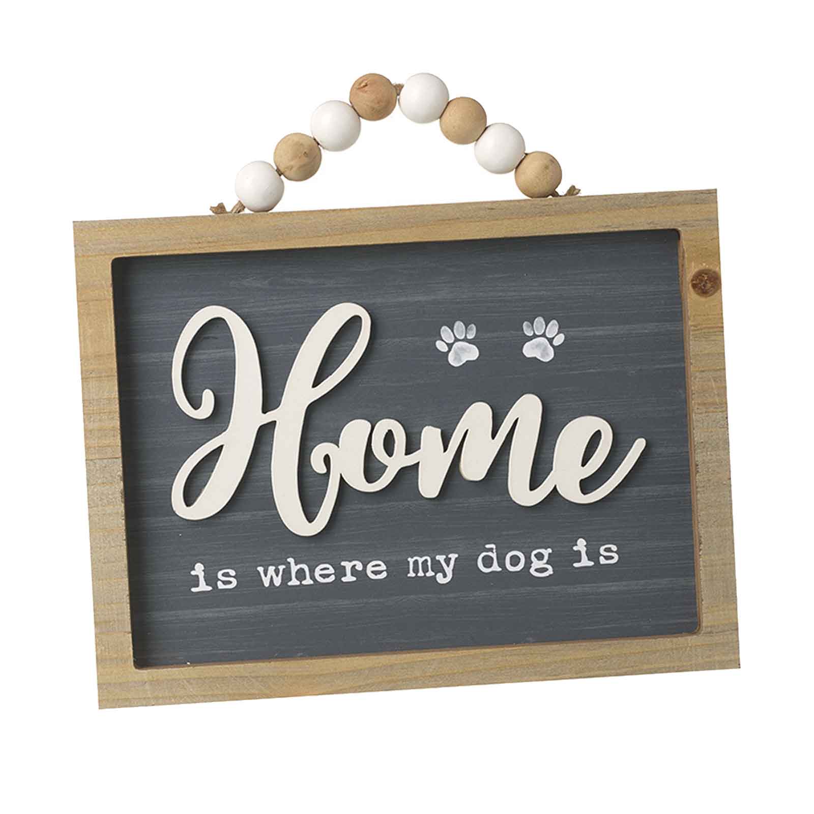 Dog Sign Wooden Hanger