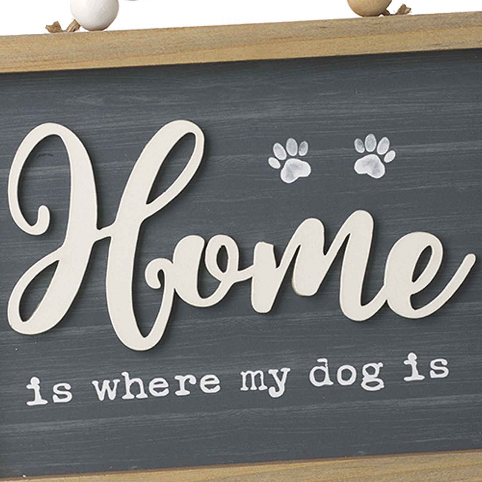 Dog Sign Wooden Hanger