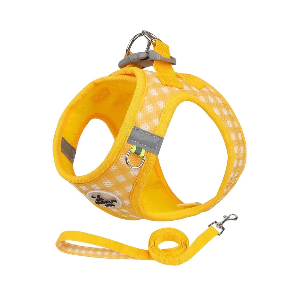 Dog Harness Set Yellow