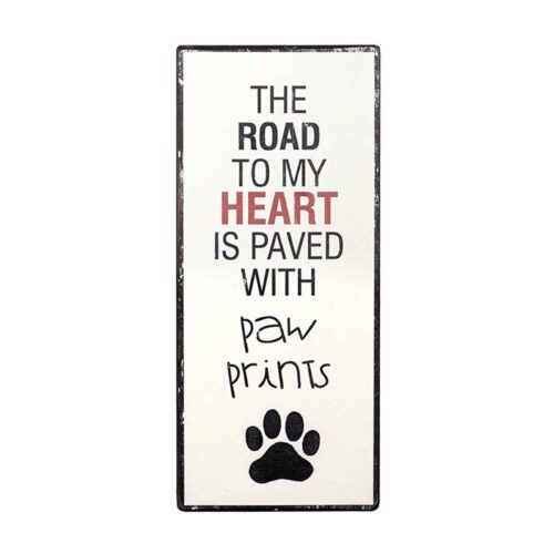 Dog Plaque Metal Sign
