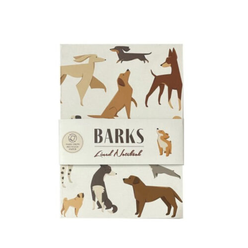 Barks Dog Recycled Notebook