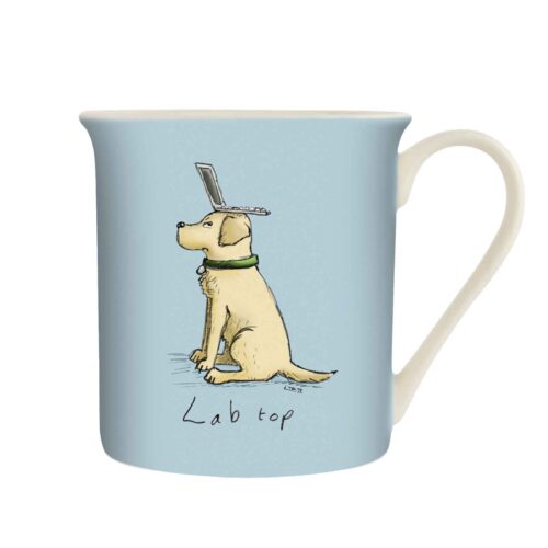 Lab Top Blue Mug