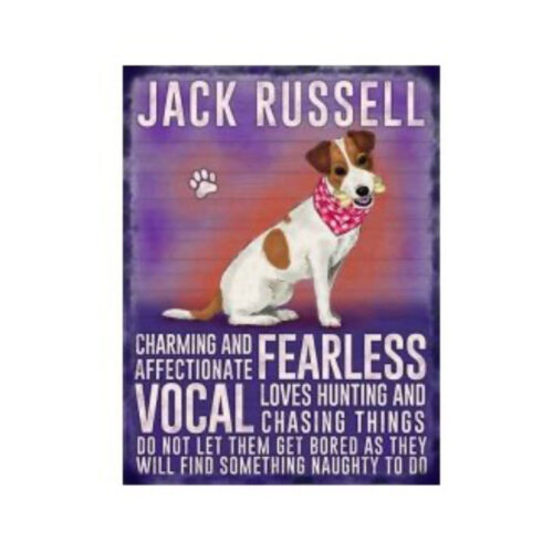Jack Russell Metal Sign