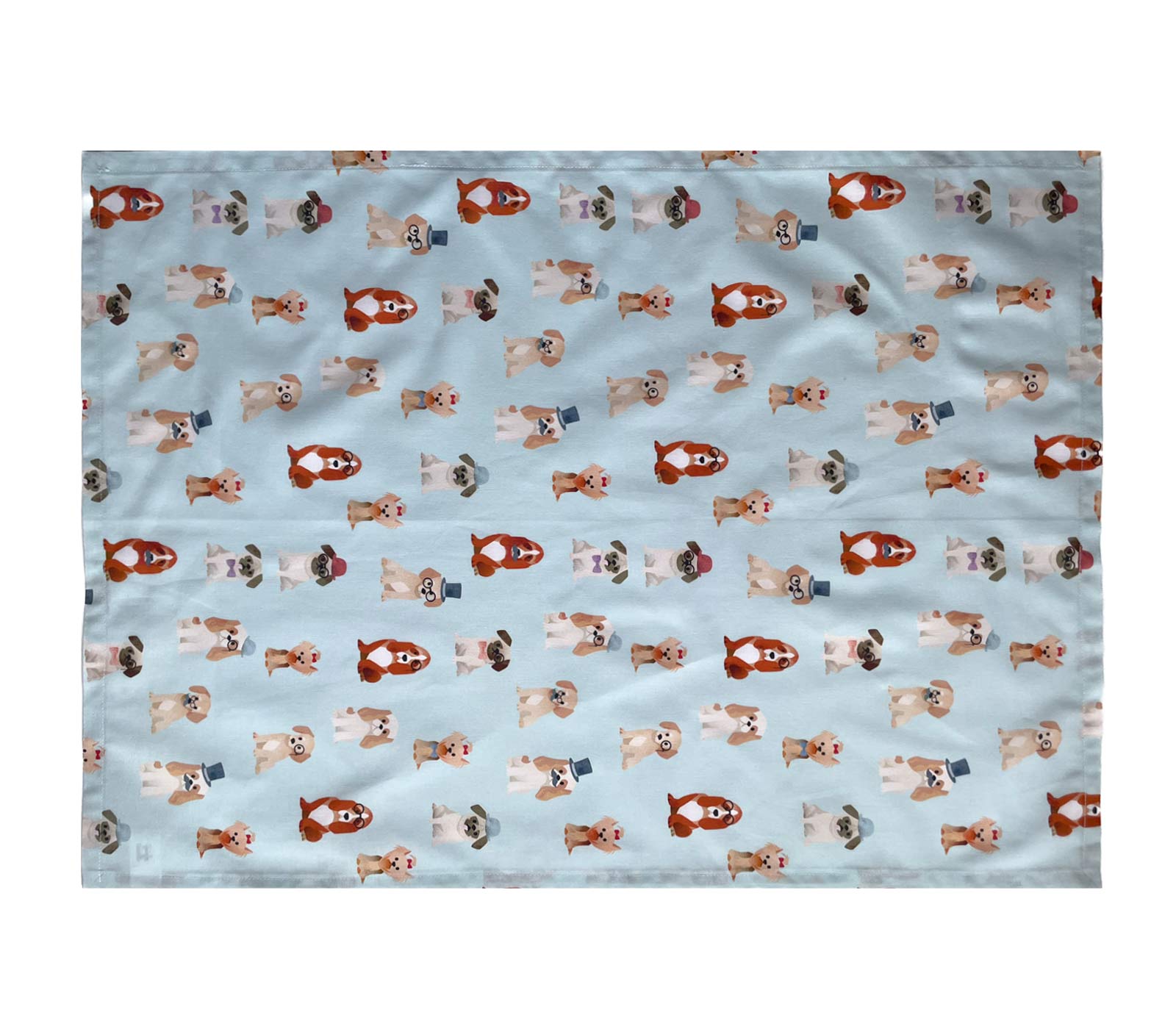 Dog Tea Towel Glasses